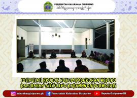 SOSIALISASI PRODUK HUKUM KALURAHAN GIRIPURWO TAHUN 2026 DI PADUKUHAN WIDORO